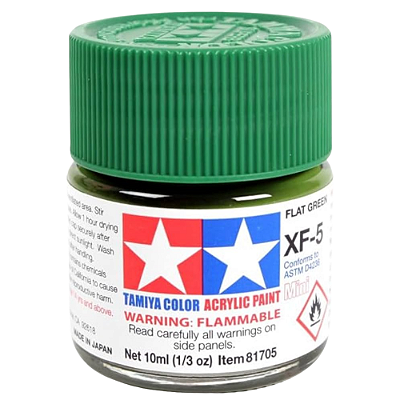 Tinta Acrílica Mini Green X-5 10ml Tamiya