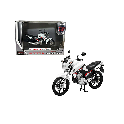 1/18 Moto Honda Cg Titan 160 2016 Branca