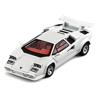 Lamborghini Countach LP500S Luz Branco  c/ Acrílico 1/32