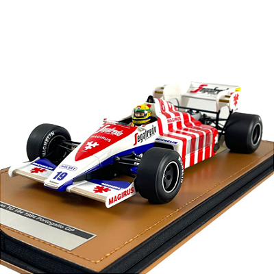 Miniatura Toleman TG184 Senna GP Portugal 1984 1/18
