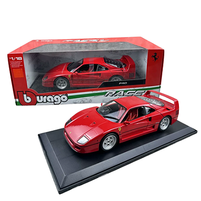 Miniatura Ferrari F40 1987 Vermelha Bburago 1/18