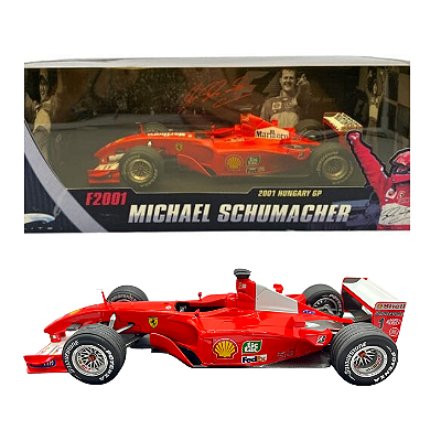 Hot wheels Elite Ferrari F2001 M. Schumacher Hungary GP 1/18