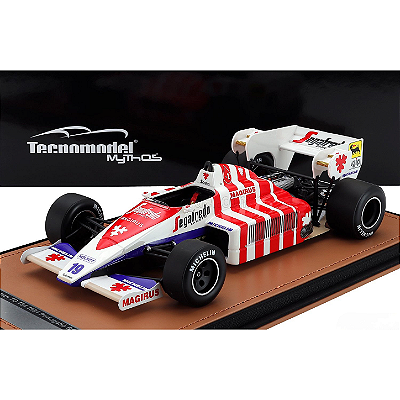 Miniatura Toleman TG184 Senna GP Portugal 1984 1/18 TECNOMODEL