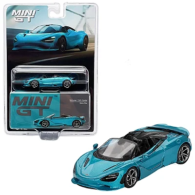Mc Laren 750S Spider Belize Blue MINI GT 1/64