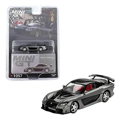 Mazda RX-7 VeilSide Fortune 7 Grey MINI GT 1/64