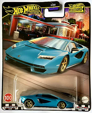 Miniatura Hot Wheels Lamborghini Countach LPI 800-4 Coleção Boulevard