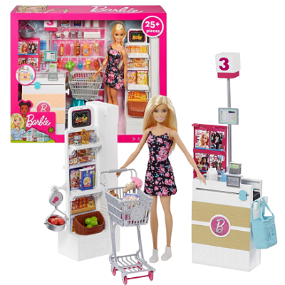 BARBIE SUPERMERCADO DE LUXO COM BONECA