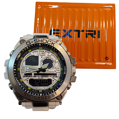 Relógio Masculino  G-Shock Branco Analógico