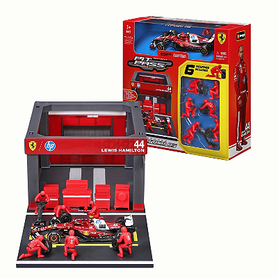 Race Formula Scuderia Ferrari SF-25 Pit Pass #44 Burago 1/43