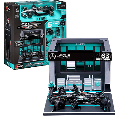 Race Formula Mercedes W16 Pit Pass #63 Burago 1/43