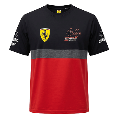 Camiseta Allboy 642 Lewis Hamilton H44 Ferrari preto GG