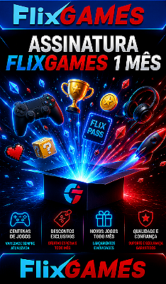 Assinatura FlixGames 1 MÊS