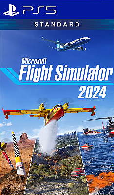 Microsoft Flight Simulator 2024 STANDARD Ps5 Mídia Digital