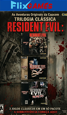 Trilogia Clássica Resident Evil PC STEAM OFFLINE