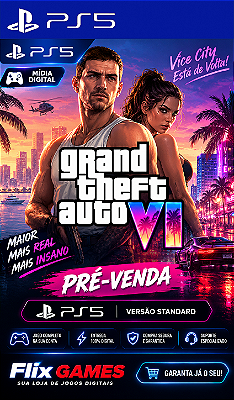 Pré Venda - Grand Theft Auto VI Ps5 Mídia Digital - Versão Standard ( GTA 6 )