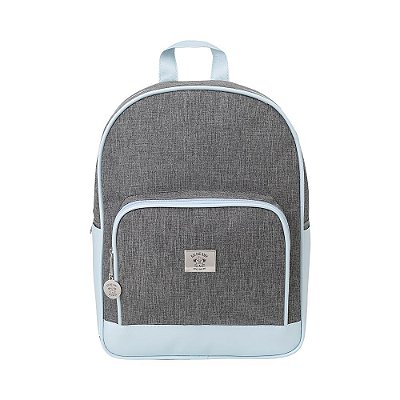 Mochila Maternidade Monte Carlo Cinza e Azul