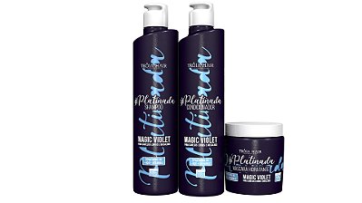 Kit Platinada 3 X 500ml - Troia Hair