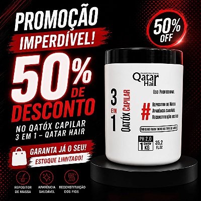3 em 1 Qatar Hair - 1kg