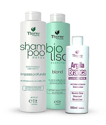 Kit Thyrre Bioliso Espelhado 1 Litro + Argila Branca 500ml