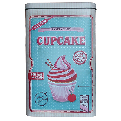 Latas Metálicas Retrô Cupcake