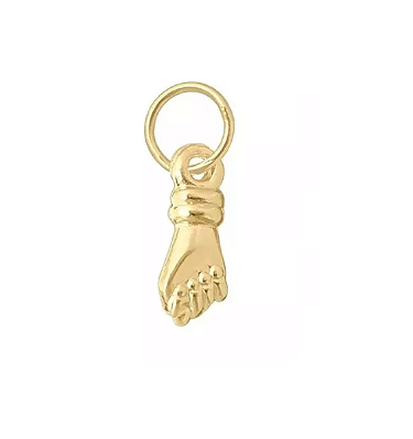 Pingente Figa Berloque Ouro 18k Pingente Da Proteção