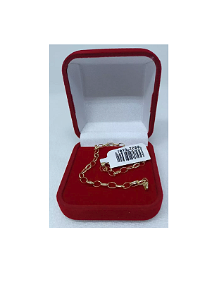 Pulseira Ouro 18k Elo Português Adulto Fina Promoção