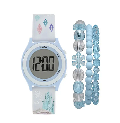 Relógio Feminino Condor Infantil Disney Frozen com Pulseira COBJ3572AC