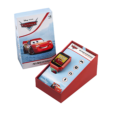 Relógio Condor Infantil Vermelho Relampago Carros Mcqueen Codisneyah/8r