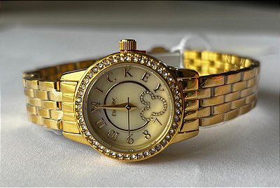 Relogio Adolescente Condor Strass Kit Mickey Minnie Disney