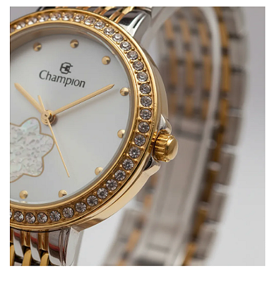 Relogio Feminino Champion Misto com Estrela e Strass CF26384A
