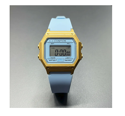 Relogio de Pulso Unisex Cosmos Adolescente Azul Claro OS48863A