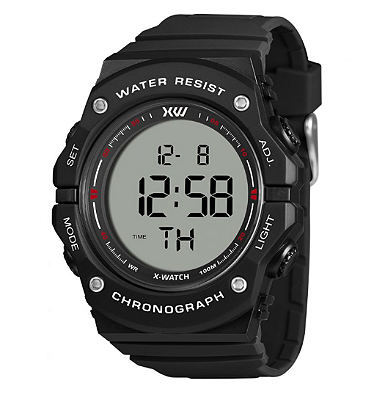 Relógio X-watch Masculino Digital XTYLE 100m Preto Xmppd778-Pxbx