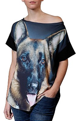Blusa Pastor Alemão Amopet Quadrada