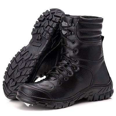 Coturno Militar Motociclista Unissex Salazari Preto 701