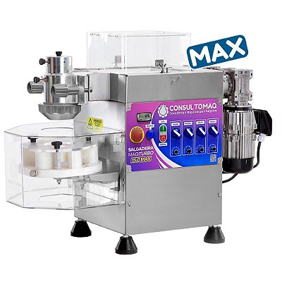 Máquina de Salgados Salgadeira Maqturbo 15.0 MAX, Estrutura Inox