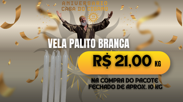 Vela palito branca
