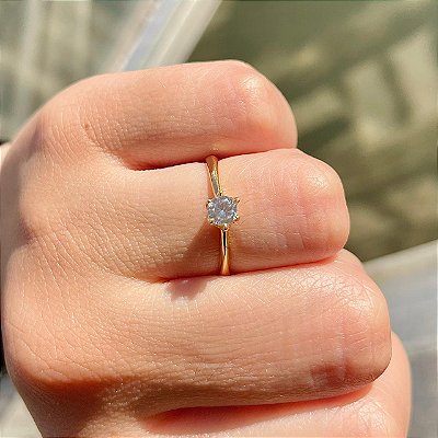 VL 565 - Solitário em Ouro Amarelo 18K