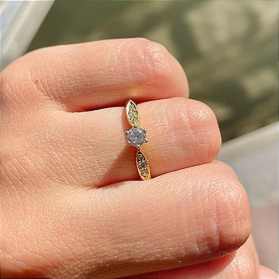 VL 540 - Solitário em Ouro Amarelo 18K