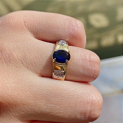 VL 735 - Anel de Formatura em Ouro Amarelo 18K