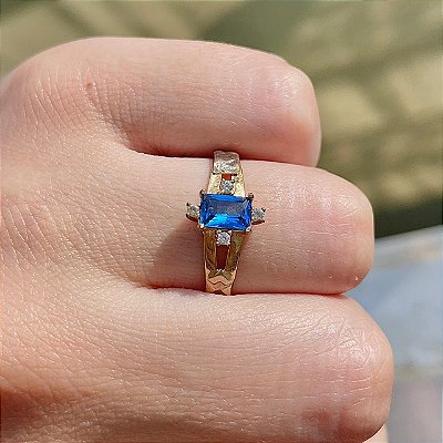 VL 725 - Anel de Formatura em Ouro Amarelo 18K