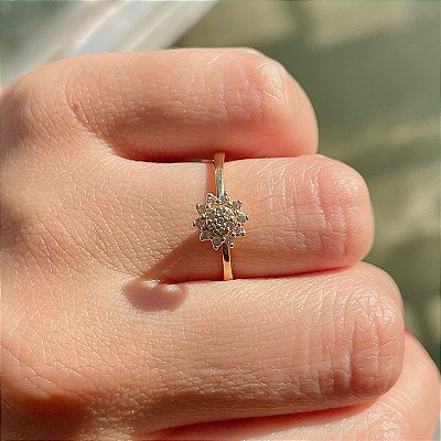 VL 506 - Solitário em Ouro Amarelo 18K