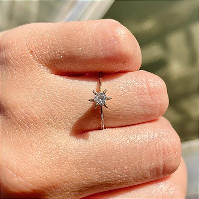 VL 573 - Solitário em Ouro Amarelo 18K