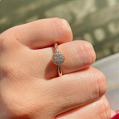 VL 535 - Solitário em Ouro Amarelo 18K