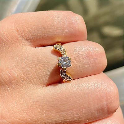 VL 547 - Solitário em Ouro Amarelo 18K