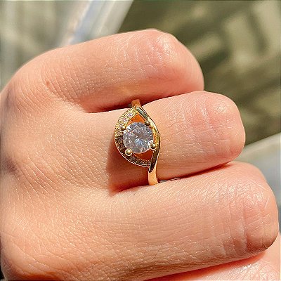 VL 551 - Solitário em Ouro Amarelo 18K