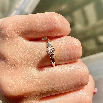 VL 556 - Solitário em Ouro Amarelo 18K