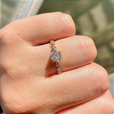 VL 559 - Solitário em Ouro Amarelo 18K