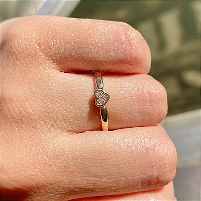 VL 628 - Solitário em Ouro Amarelo 18K