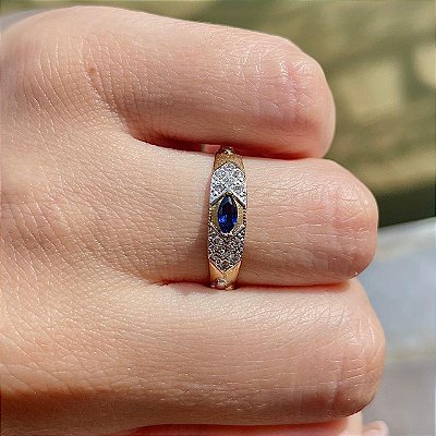 VL 726 - Anel de Formatura em Ouro Amarelo 18K