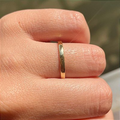 VL 901 - Par de Alianças em Ouro Amarelo 18K - 2 MM